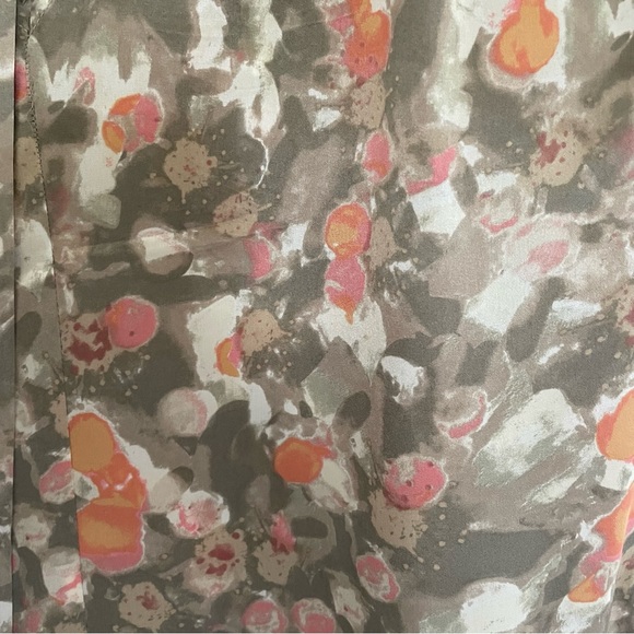 Banana Republic Silk Watercolor Floral Tie Waist Tunic - Picture 6 of 11